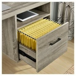 Seasons Hairpin Computer Desk Sonoma Oak/ Gunmetal Gray - Room & Joy -Outlet Desks Store unnamed file 1075