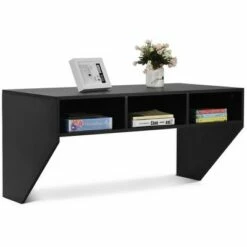 Costway Wall Mounted Floating Computer Table Sturdy Desk Home Office Furni Storag Shelf -Outlet Desks Store unnamed file 10751