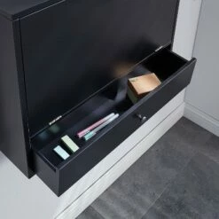 Wall Mount Folding Laptop Desk - Aiden Lane Gray