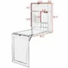 Costway Wall Mounted Table Convertible Desk Fold Out Space Saver Chalkboard coffee -Outlet Desks Store unnamed file 10766