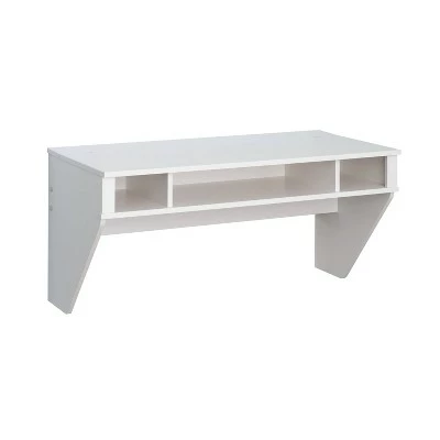 Designer Floating Desk White - Prepac 3 Designer Floating Desk White - Prepac