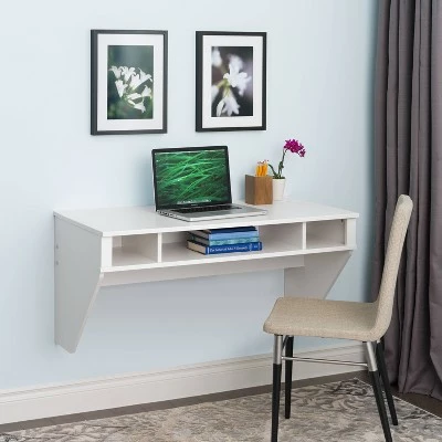 Designer Floating Desk White - Prepac 4 Designer Floating Desk White - Prepac - Image 2