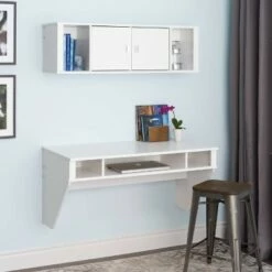 Designer Floating Desk White - Prepac 11 Designer Floating Desk White - Prepac -Outlet Desks Store unnamed file 10775
