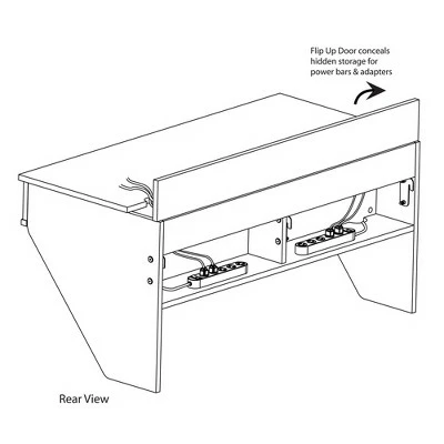 Designer Floating Desk White - Prepac 8 Designer Floating Desk White - Prepac - Image 6