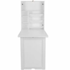 Costway Wall Mounted Fold-Out Convertible Floating Desk Space Saver Writing Table White 16 Costway Wall Mounted Fold-Out Convertible Floating Desk Space Saver Writing Table White -Outlet Desks Store unnamed file 10786