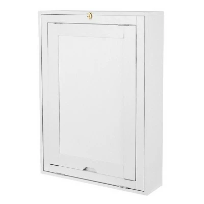 Costway Wall Mounted Fold-Out Convertible Floating Desk Space Saver Writing Table White 10 Costway Wall Mounted Fold-Out Convertible Floating Desk Space Saver Writing Table White - Image 8