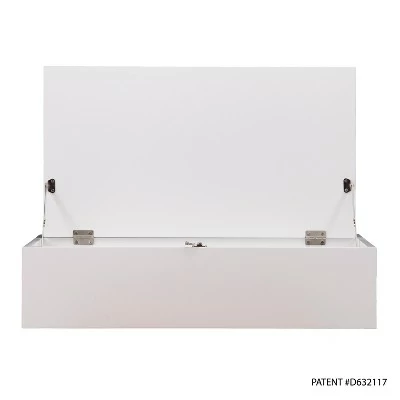 Wall Mount Folding Laptop Desk White - Aiden Lane 10 Wall Mount Folding Laptop Desk White - Aiden Lane - Image 8