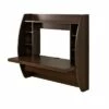 Floating Desk with Storage Espresso - Prepac