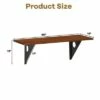 Costway 40''x14'' Wall-Mounted Desk Rubber Wood Dining Table Space Saving 2 Costway 40''x14'' Wall-Mounted Desk Rubber Wood Dining Table Space Saving -Outlet Desks Store unnamed file 10839
