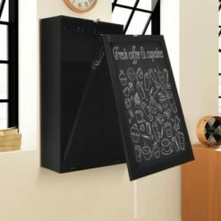 Costway Wall Mounted Table Fold Out Convertible Desk with A Blackboard/Chalkboard Black 13 Costway Wall Mounted Table Fold Out Convertible Desk with A Blackboard/Chalkboard Black -Outlet Desks Store unnamed file 10871