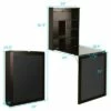 Costway Wall Mounted Table Fold Out Convertible Desk with A Blackboard/Chalkboard Brown -Outlet Desks Store unnamed file 10878