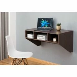 Basicwise Wall Mounted Home Office Furniture Set