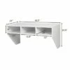 Costway Wall Mounted Floating Computer Table Desk Home Office Furni Storage Shelf White 1 Costway Wall Mounted Floating Computer Table Desk Home Office Furni Storage Shelf White -Outlet Desks Store unnamed file 10953