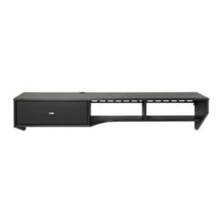 Modern Floating Desk with Drawer - Prepac Drifted Gray -Outlet Desks Store unnamed file 10983