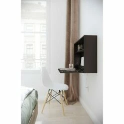 Slim Small Wall Mounted Secretary Desk Black - Nexera -Outlet Desks Store unnamed file 10988