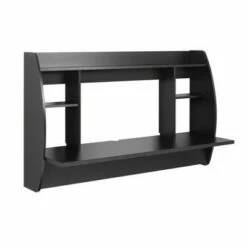 Floating Double Wide Desk - Prepac Black -Outlet Desks Store unnamed file 10994