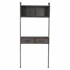 Imperial Wall Desk Distressed Black - ZM Home
