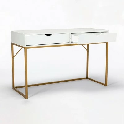 Morgan Writing Desk White - Acessentials 3 Morgan Writing Desk White - Acessentials - Image 2