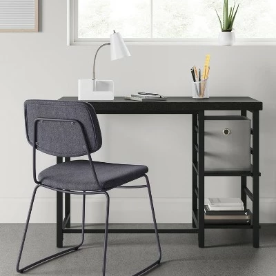 Adjustable Storage Desk Black - Room Essentials™ 3 Adjustable Storage Desk Black - Room Essentials™