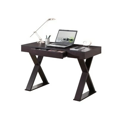 Trendy Desk with Drawer Espresso - Techni Mobili 8 Trendy Desk with Drawer Espresso - Techni Mobili - Image 6