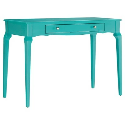 Muriel Wood Writing Desk with Drawers Inspire Q Sky Blue 13 Muriel Wood Writing Desk with Drawers Inspire Q Sky Blue - Image 11