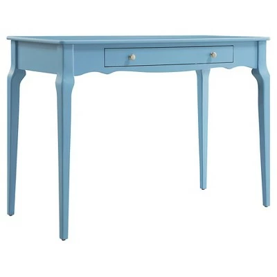 Muriel Wood Writing Desk with Drawers Inspire Q Sky Blue 14 Muriel Wood Writing Desk with Drawers Inspire Q Sky Blue - Image 12