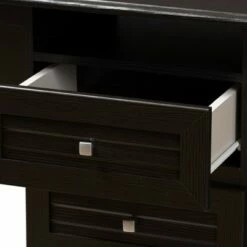 Carine Modern and Contemporary Finished Desk Dark Brown - Baxton Studio -Outlet Desks Store unnamed file 11167