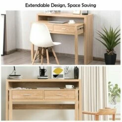 Costway Computer Desk Extendable PC Laptop Writing Study Console Table -Outlet Desks Store unnamed file 11175