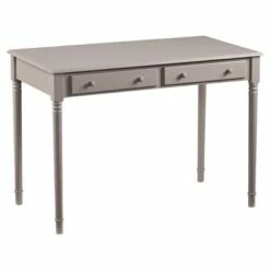 2 Drawer Writing Desk- Aiden Lane Espresso Brown -Outlet Desks Store unnamed file 11189