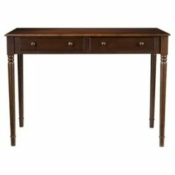 2 Drawer Writing Desk- Aiden Lane Espresso Brown -Outlet Desks Store unnamed file 11191