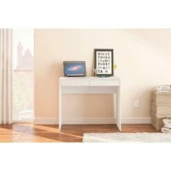 Crimson 2 Drawer Compact Student Desk White - Chique -Outlet Desks Store unnamed file 11244