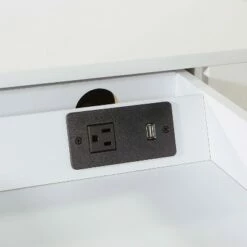 Broadway Desk White Gloss - OSP Home Furnishings -Outlet Desks Store unnamed file 11252