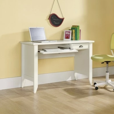 Shoal Creek Computer Desk with Slide Out Keyboard - Soft White - Sauder 4 Shoal Creek Computer Desk with Slide Out Keyboard - Soft White - Sauder - Image 2