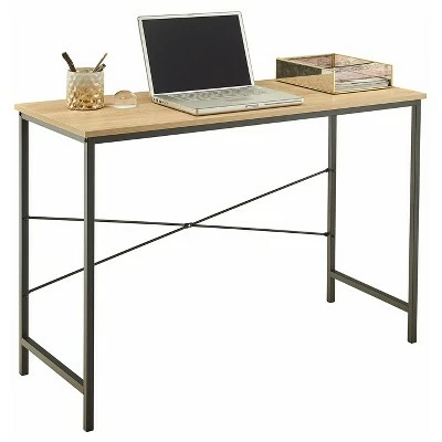 Desk Mixed Material Light Brown - ClosetMaid 3 Desk Mixed Material Light Brown - ClosetMaid