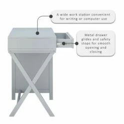 Peggy Side Storage Desk - Linon White 17 Peggy Side Storage Desk - Linon White -Outlet Desks Store unnamed file 11298