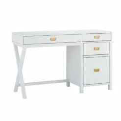 Peggy Side Storage Desk - Linon White 27 Peggy Side Storage Desk - Linon White -Outlet Desks Store unnamed file 11308