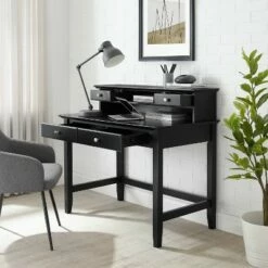 Campbell Desk and Hutch Set - Crosley Black 18 Campbell Desk and Hutch Set - Crosley Black -Outlet Desks Store unnamed file 11351