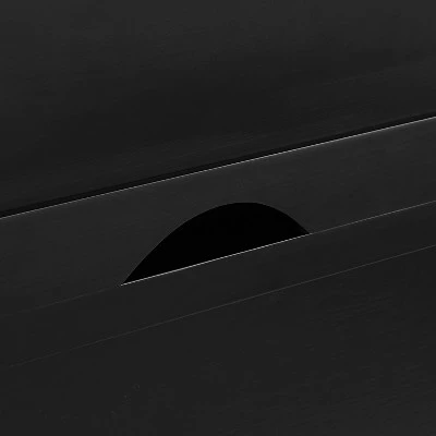 Campbell Desk and Hutch Set - Crosley Black 11 Campbell Desk and Hutch Set - Crosley Black - Image 9