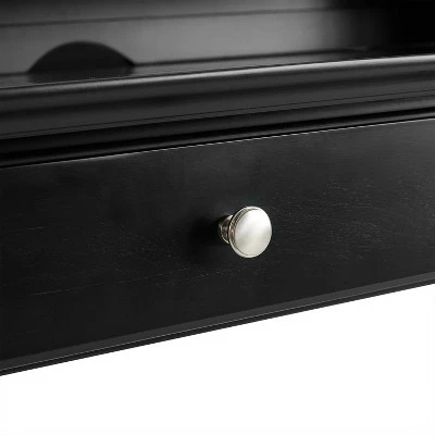 Campbell Desk and Hutch Set - Crosley Black 13 Campbell Desk and Hutch Set - Crosley Black - Image 11