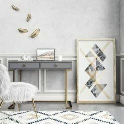 Camila Writing Desk - CosmoLiving by Cosmopolitan Gray -Outlet Desks Store unnamed file 11413