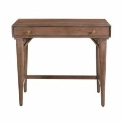 Mt. Hebron 1 Drawer Writing Desk Brown - Treasure Trove Accents