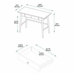 Computer Desk Brown - Linon -Outlet Desks Store unnamed file 11458