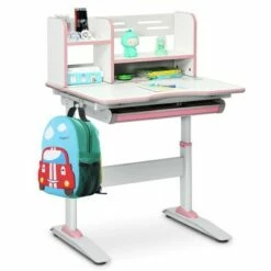 Costway Kids Writing Desk Student Study Table Height Adjustable w/Tilt Desktop -Outlet Desks Store unnamed file 11471
