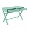 Penney 2 Drawer Desk - Linon Turquoise