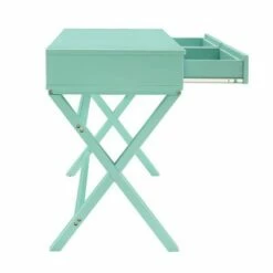 Penney 2 Drawer Desk - Linon Turquoise -Outlet Desks Store unnamed file 11480