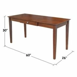60" Writing Desk - International Concepts Washed Gray/taupe -Outlet Desks Store unnamed file 11559