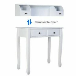 Costway Writing Desk Mission White Home Office Computer Desk 4 Drawer White 16 Costway Writing Desk Mission White Home Office Computer Desk 4 Drawer White -Outlet Desks Store unnamed file 11586