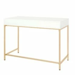 Alios Desk White/Gold - OSP Home Furnishings -Outlet Desks Store unnamed file 11625