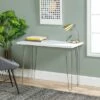 Gibby Modern Glam Hairpin Leg Writing Desk Faux White Marble - Saracina Home 2 Gibby Modern Glam Hairpin Leg Writing Desk Faux White Marble - Saracina Home -Outlet Desks Store unnamed file 11626