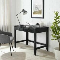 Campbell Writing Desk - Crosley White